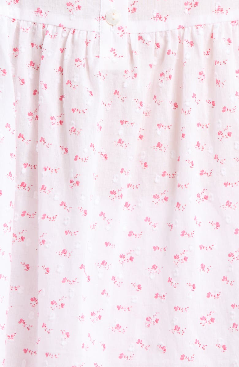 Papinelle Swiss Dot Short Pajamas, Alternate, color, Pink Lemonade Ditsy