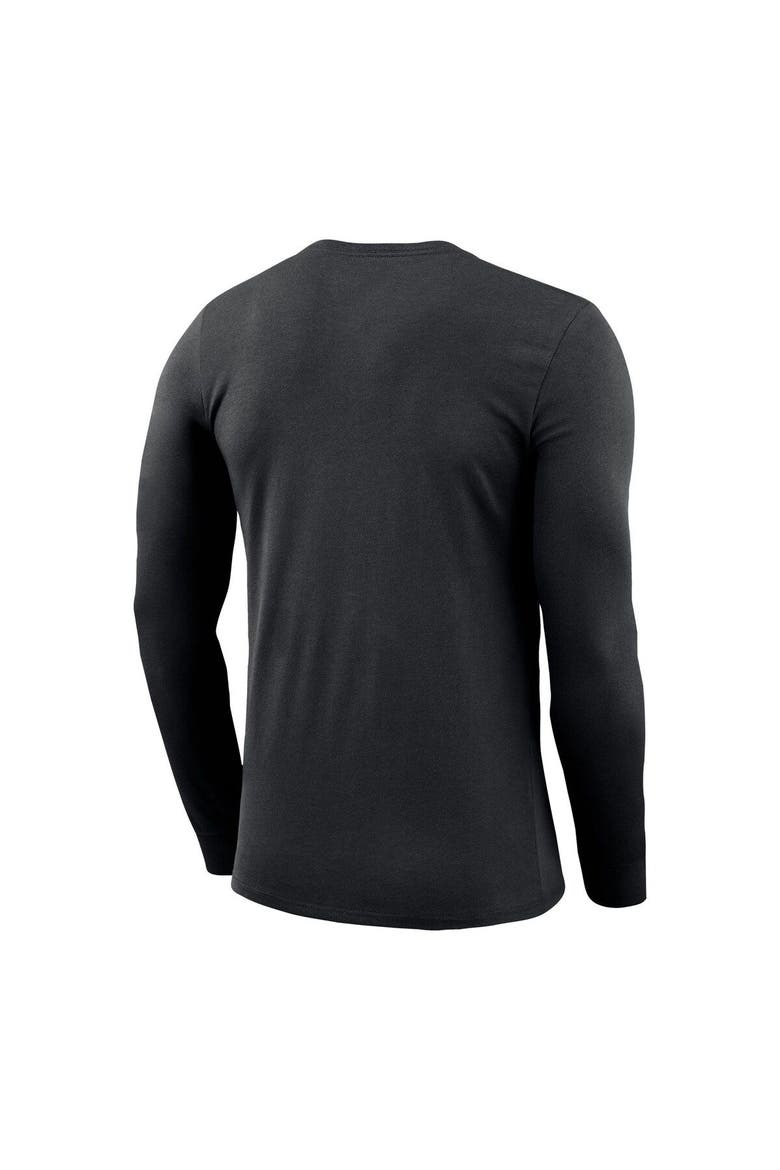Men's Nike Black Stanford Cardinal School Logo Legend Performance Long Sleeve T-Shirt, Alternate, color, Black
