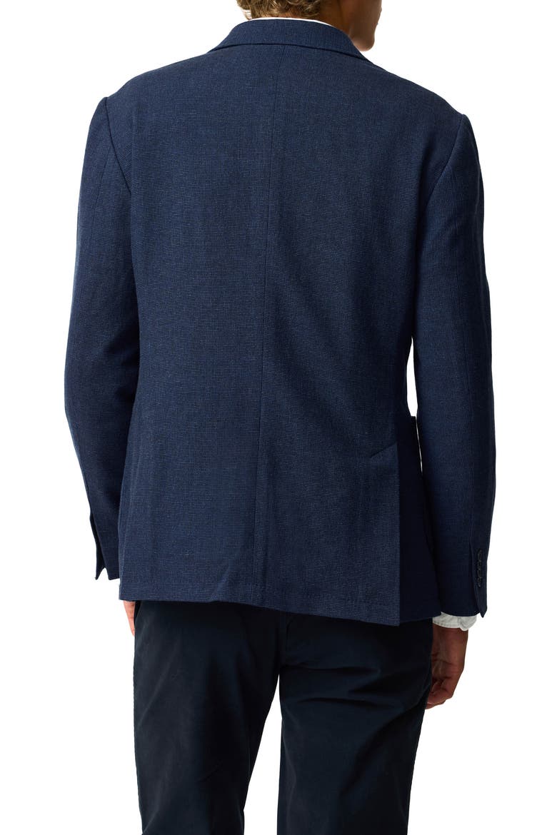 Willow Flat Wool & Silk Sport Coat, Alternate, color, INDIGO
