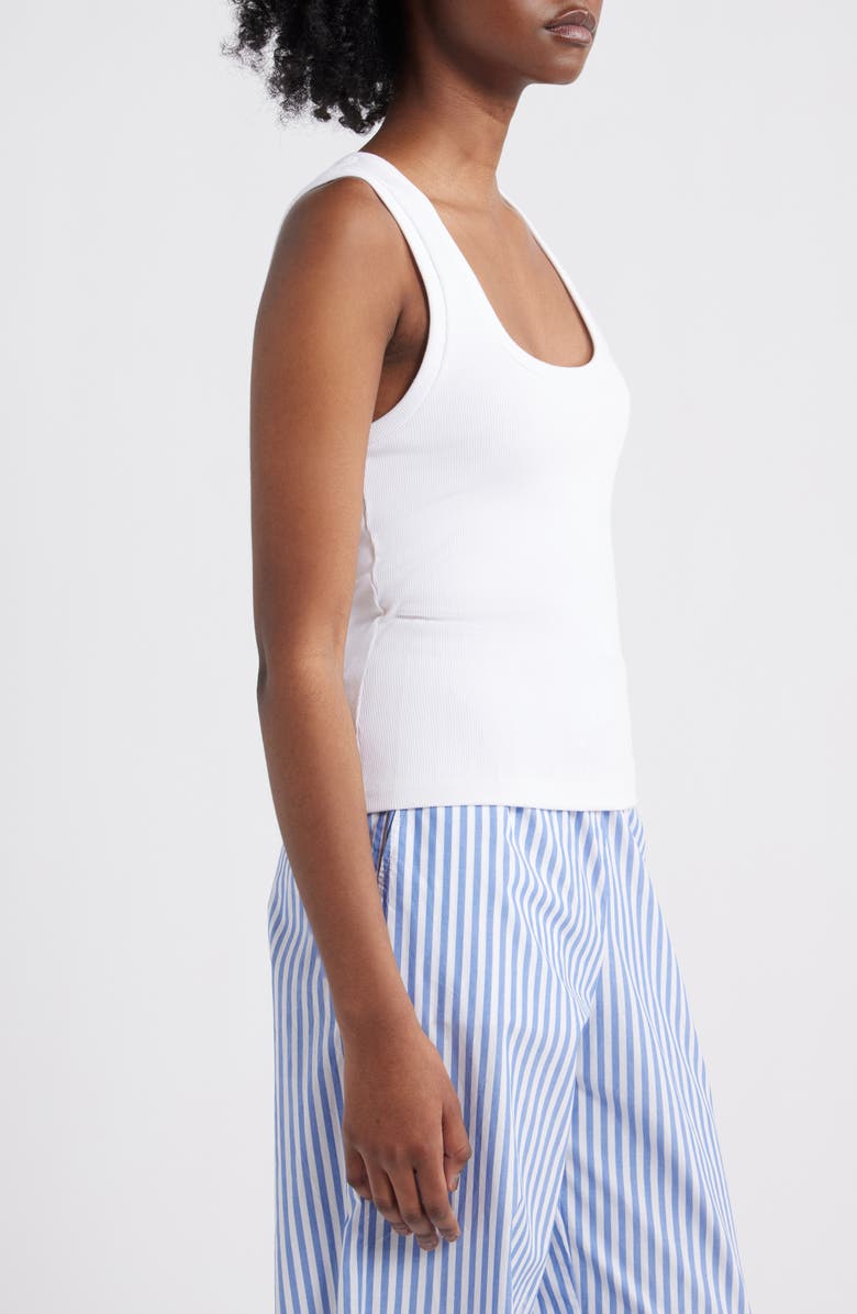 Rails Bobbie Rib Square Neck Tank, Alternate, color, White