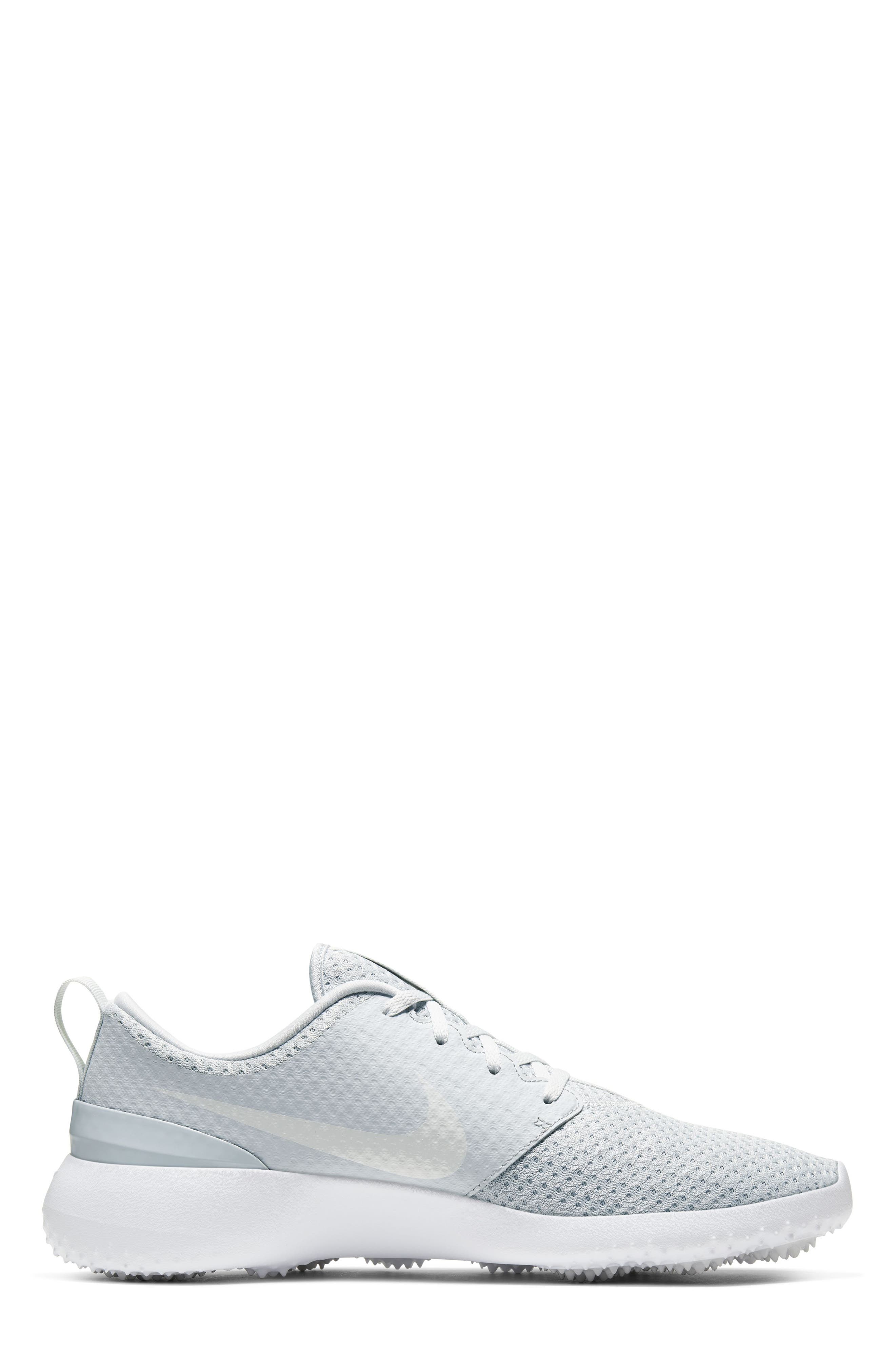 Roshe G Golf Shoe, Alternate, color, PLATINUM/ WHITE