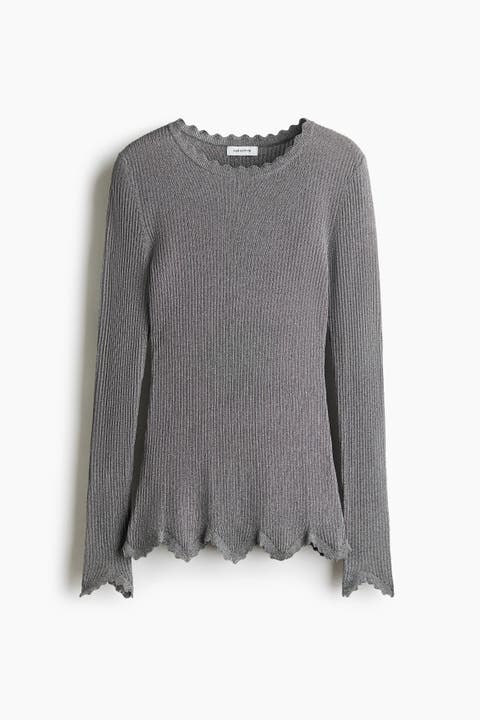 Glittery Viscose Top