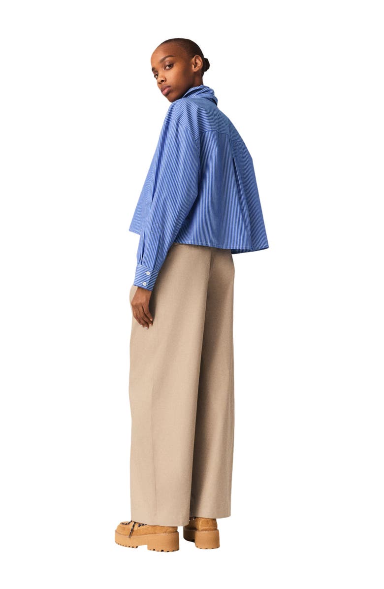 maje Shirt with removable handkerchief, Alternate, color, Blue