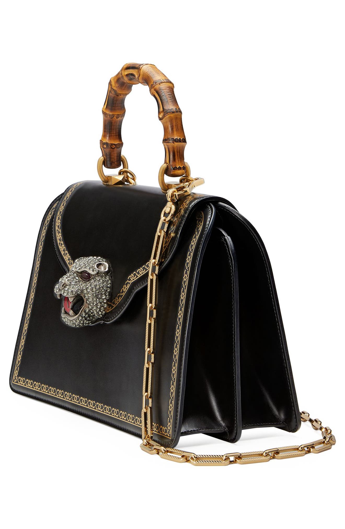 Gucci Thiara Medium Leather Top Handle Bag, Alternate, color, 