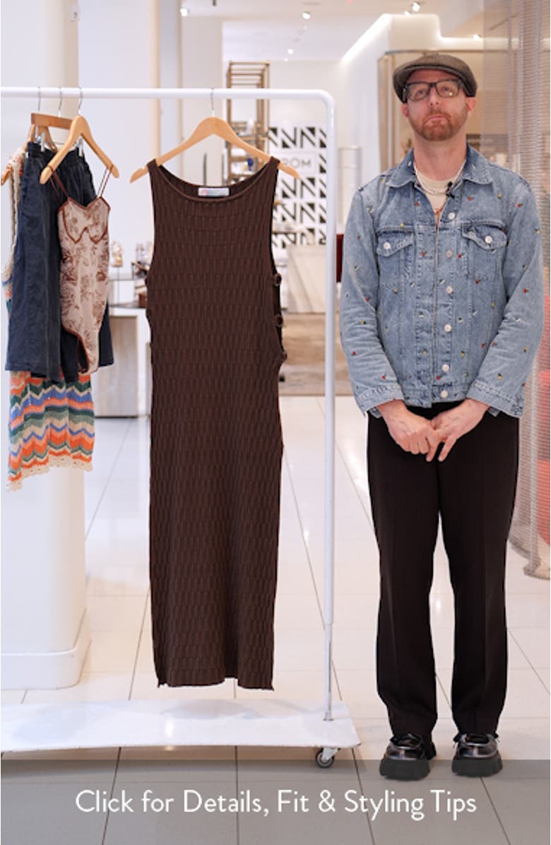 Lilliana Texture Sleeveless Maxi Dress, sales video thumbnail