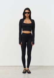 Sisterly Tribe Softsculpt Bolero Long Sleeve Top