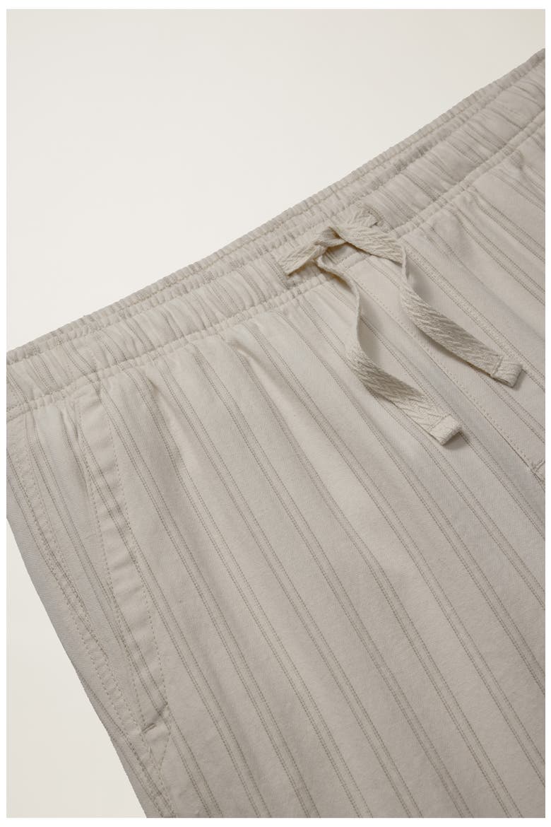 Nomad Stripe Drawstring Cotton & Linen Shorts, Alternate, color, CALEBSON STRIPE C19