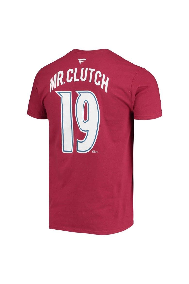 Men's Fanatics Branded Joe Sakic Burgundy Colorado Avalanche Authentic Stack Retired Player Nickname & Number T-Shirt, Alternate, color, Burgundy