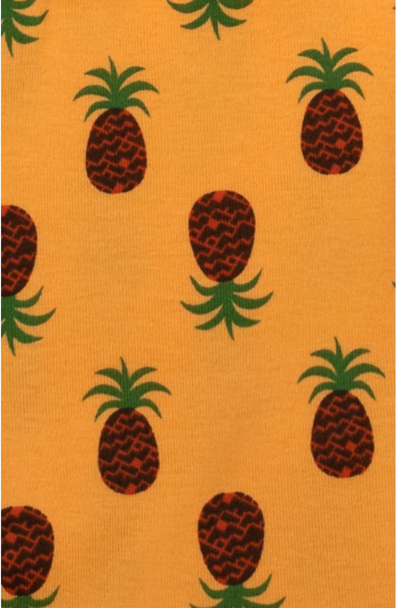 Leveret Two-Piece Cotton Printed Matching Family Pajamas, Playful Graphics, Alternate, color, Pineapple