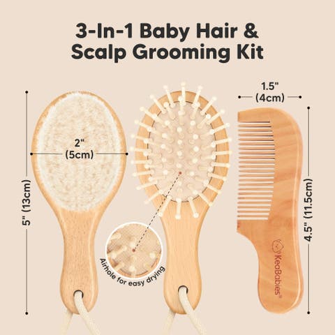 Baby Hair Brush and Comb Set