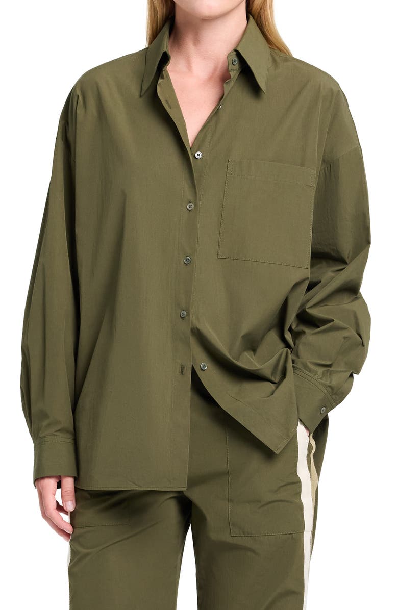 TWP Something Borrowed Shirt, Main, color, Military
