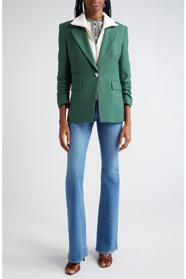 Battista Dickey Blazer, Alternate, color, FOREST