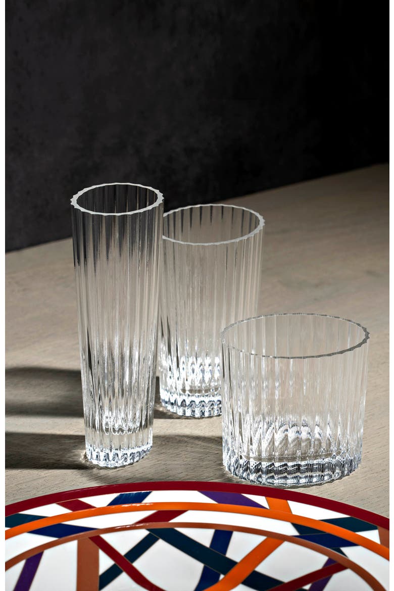 Champagne Glasses NASTRI Set of 6  Transparent 7.5 oz, H 6.5", Alternate, color, No color