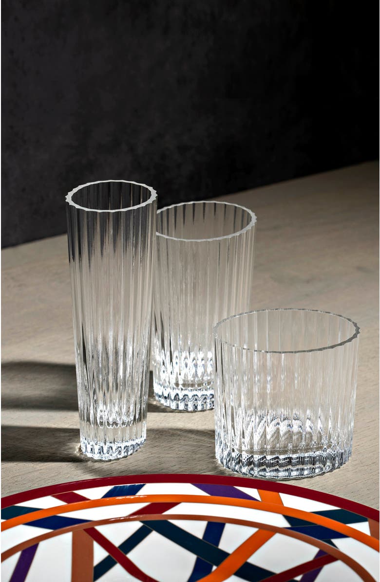 Missoni Home Tableware Champagne Glasses NASTRI Set of 6  Transparent 7.5 oz, H 6.5", Alternate, color, NO COLOR