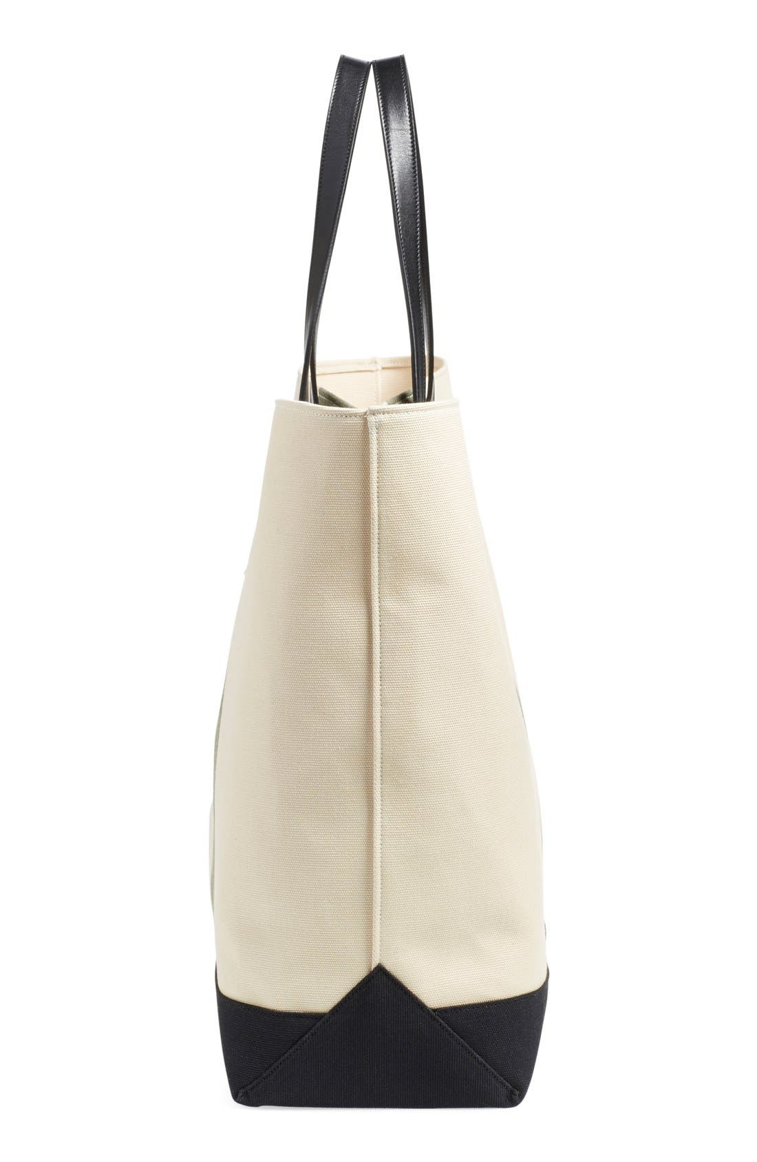 'Beach' Canvas Tote, Alternate, color, BEIGE CLAIR/ KHAKI