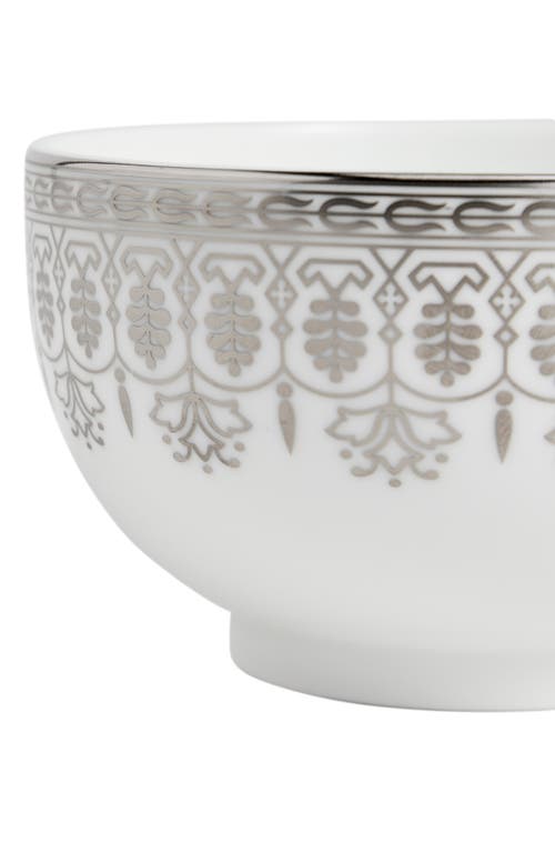 Wedgwood Silver Tonquin Bone China Bowl In Metallic