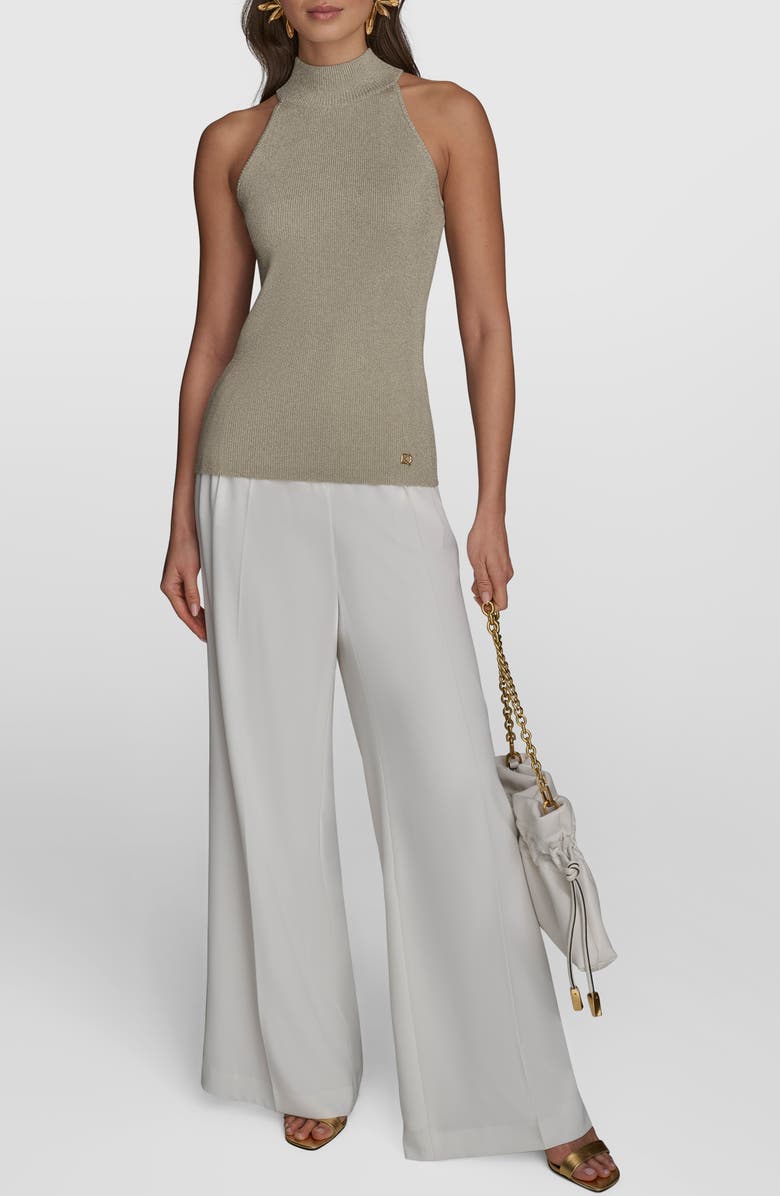 Donna Karan New York Sleeveless Mock Neck Sweater, Alternate, color, 