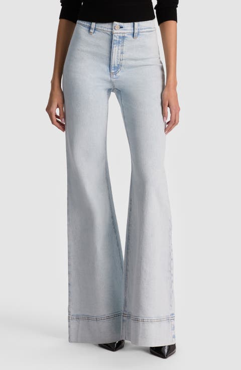 Gorgeous High Waist Flare Jeans (Darla Light Indigo)