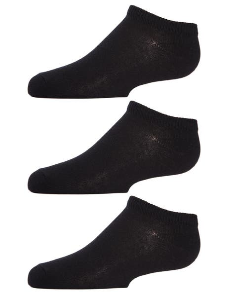 Kids Low Cut Cotton Blend Socks 3-Pack