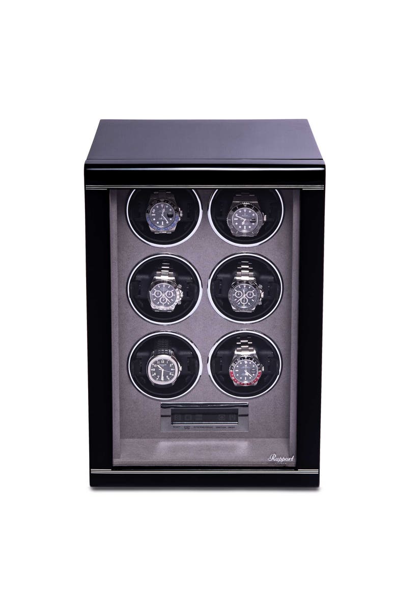Rapport London FORMULA SIX WATCH WINDER, Main, color, Black