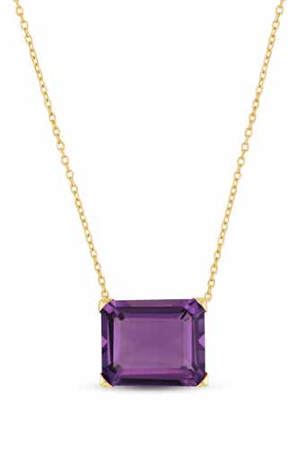 Bony Levy 14K Yellow Gold Semiprecious Stone Cube Pendant Necklace