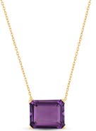 Bony Levy 14K Yellow Gold Semiprecious Stone Cube Pendant Necklace