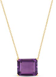 Bony Levy 14K Yellow Gold Semiprecious Stone Cube Pendant Necklace