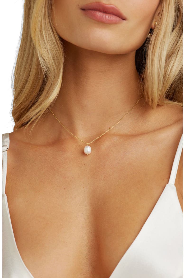Lexi Freshwater Pearl Pendant, Alternate, color, Gold