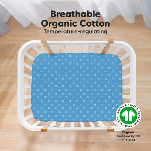 Keababies Soothe Fitted Mini Crib Sheet In Keapixel
