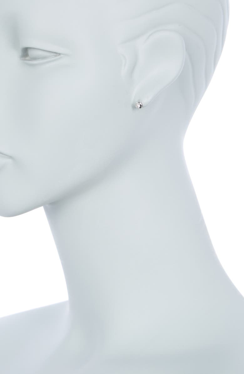 RON HAMI 14K White Gold Diamond Bezel Stud Earrings - 0.22 ctw, Alternate, color, 