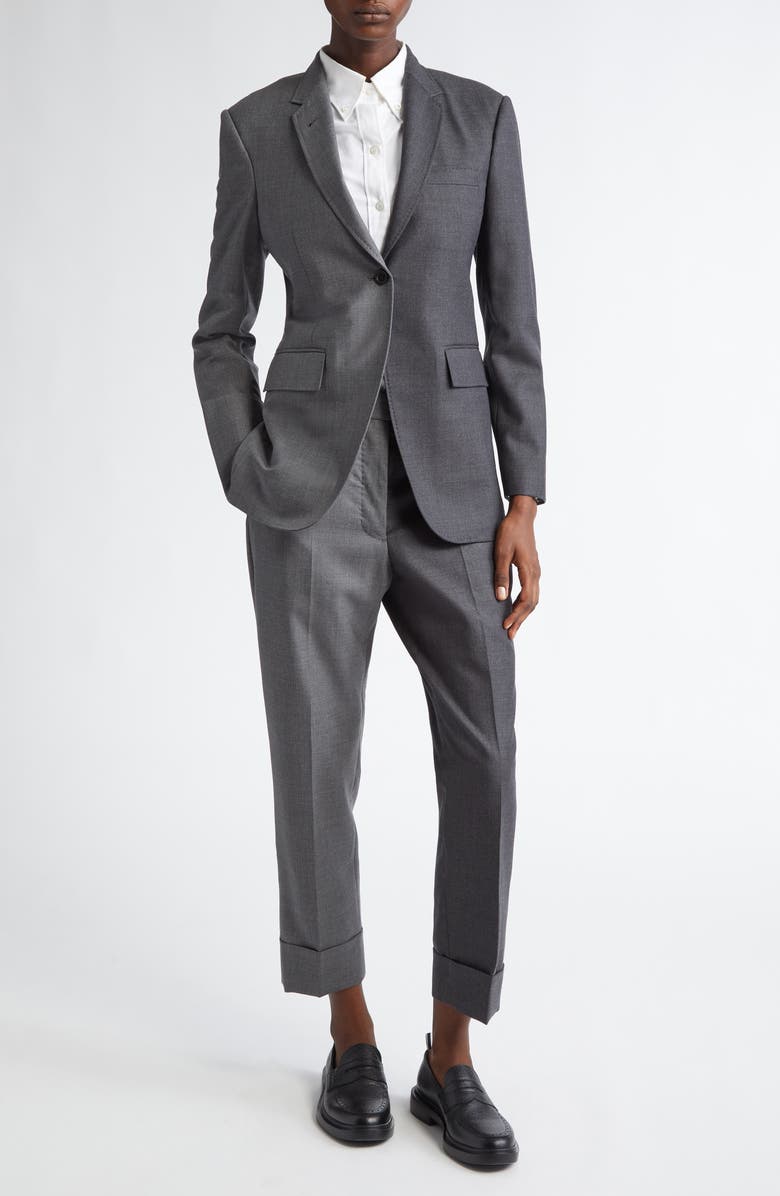 Thom Browne Elongated Wool Sport Coat, Alternate, color, 