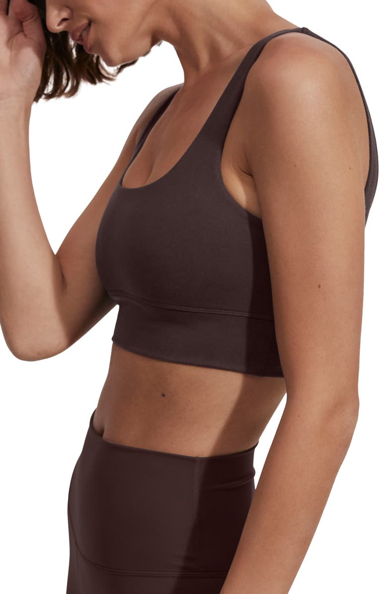 Varley FreeSoft<sup>™</sup> Cori Sports Bra, Alternate, color, Coffee Bean