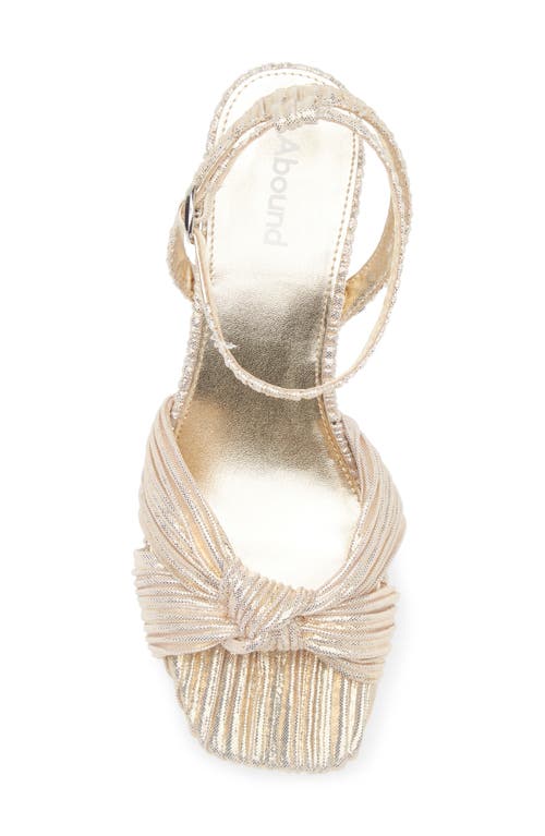 Abound Diana Kitten Heel Sandal In Gold Light Metallic