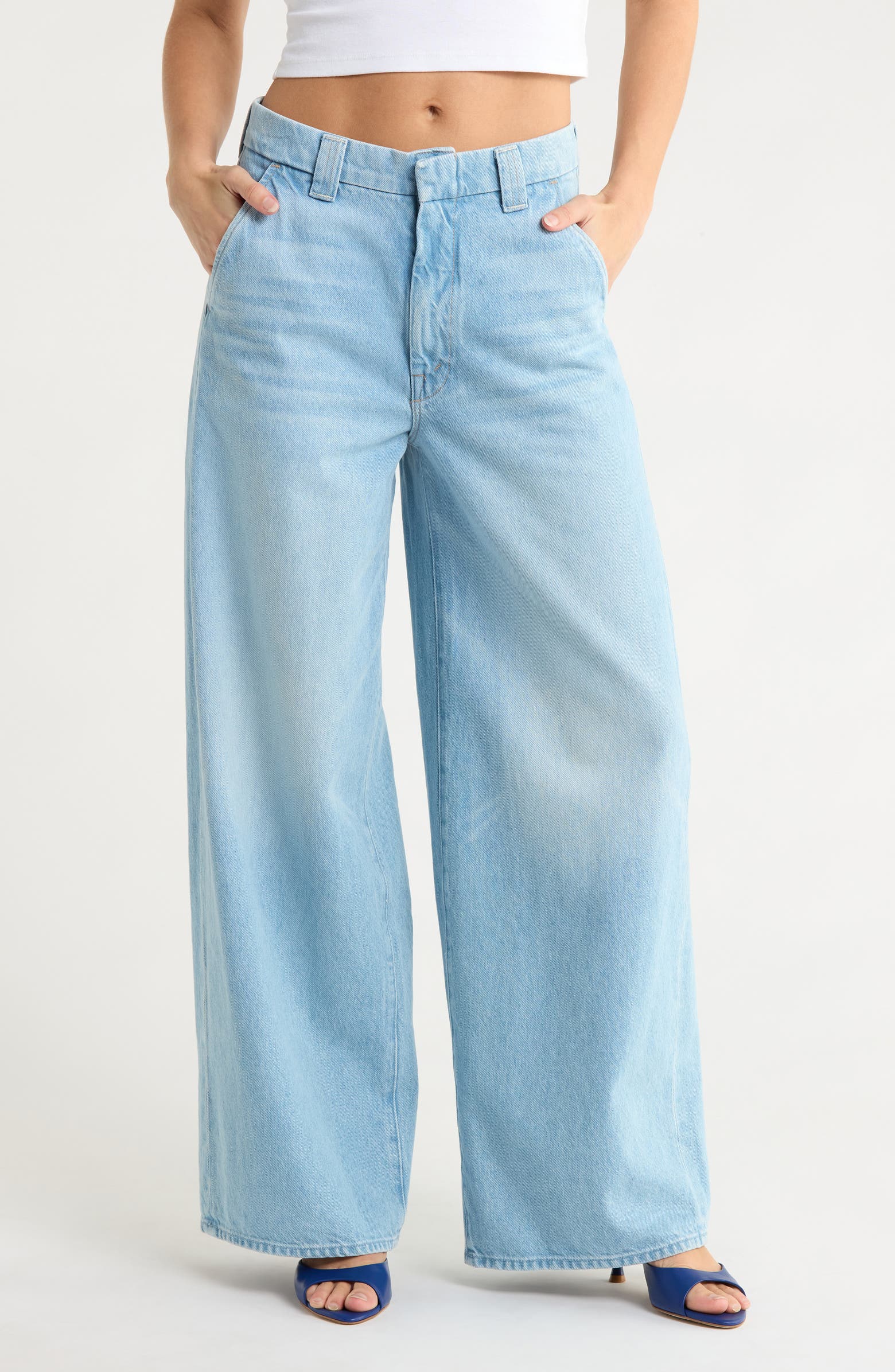 MOTHER The Lunch Money Sneak Barrel Leg Jeans | Nordstromrack