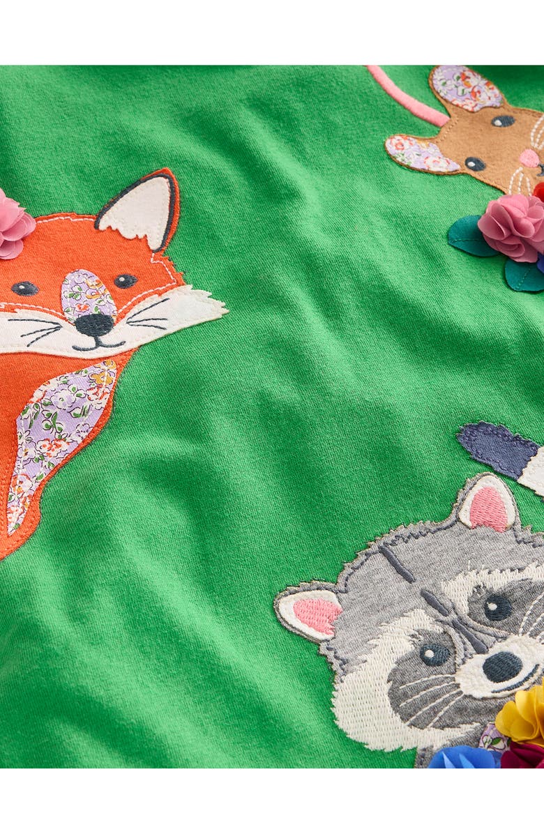 Mini Boden Kids' Animal Appliqué Long Sleeve Cotton Graphic T-Shirt, Alternate, color, 