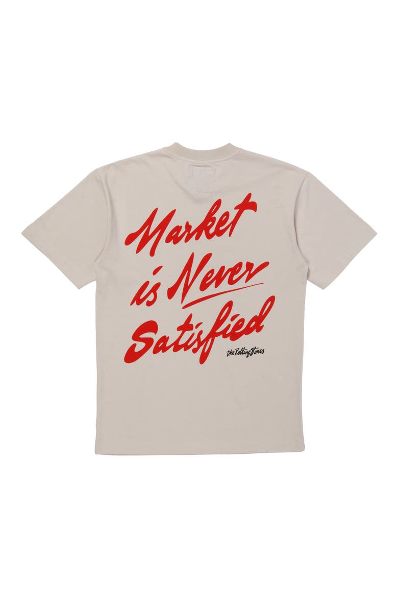 MKT Rolling Stones Never Satisfied Cotton Graphic Tee, Alternate, color, CREAM