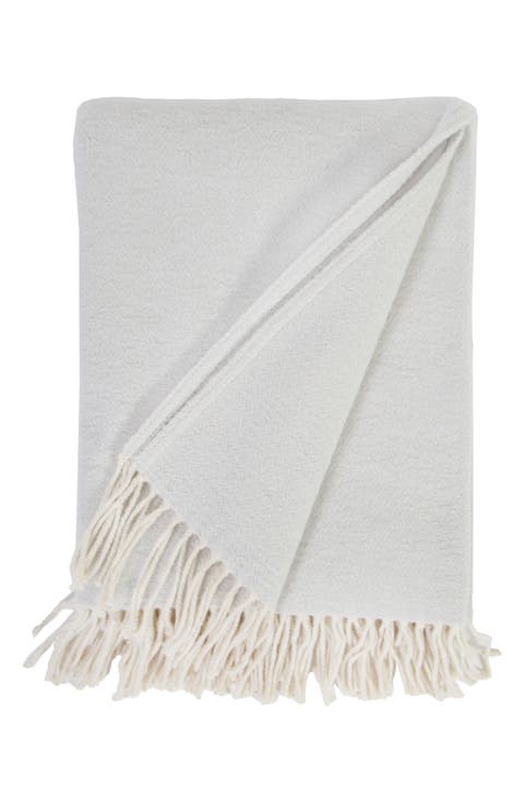 Billie Fringe Cotton Throw Blanket