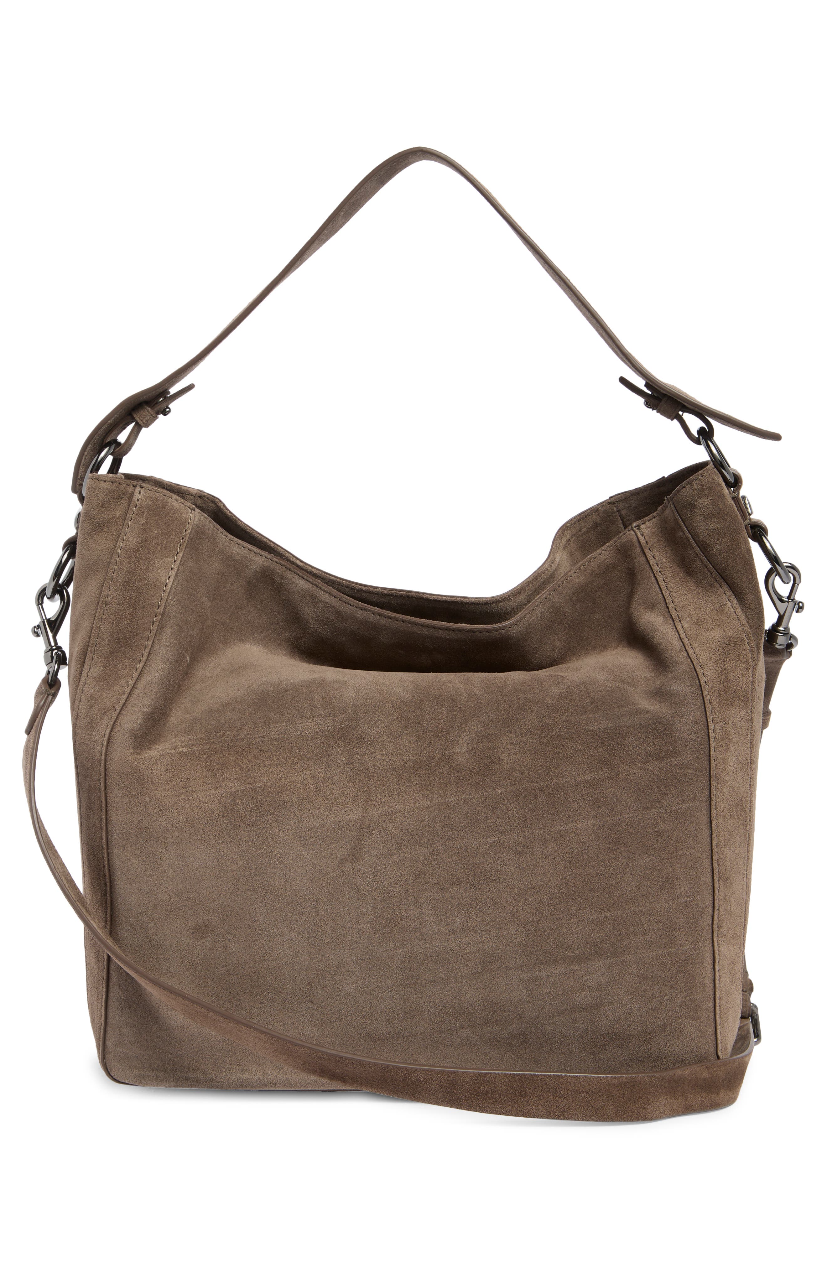 Rebecca Minkoff M.A.B. Suede Hobo Bag, Alternate, color, 