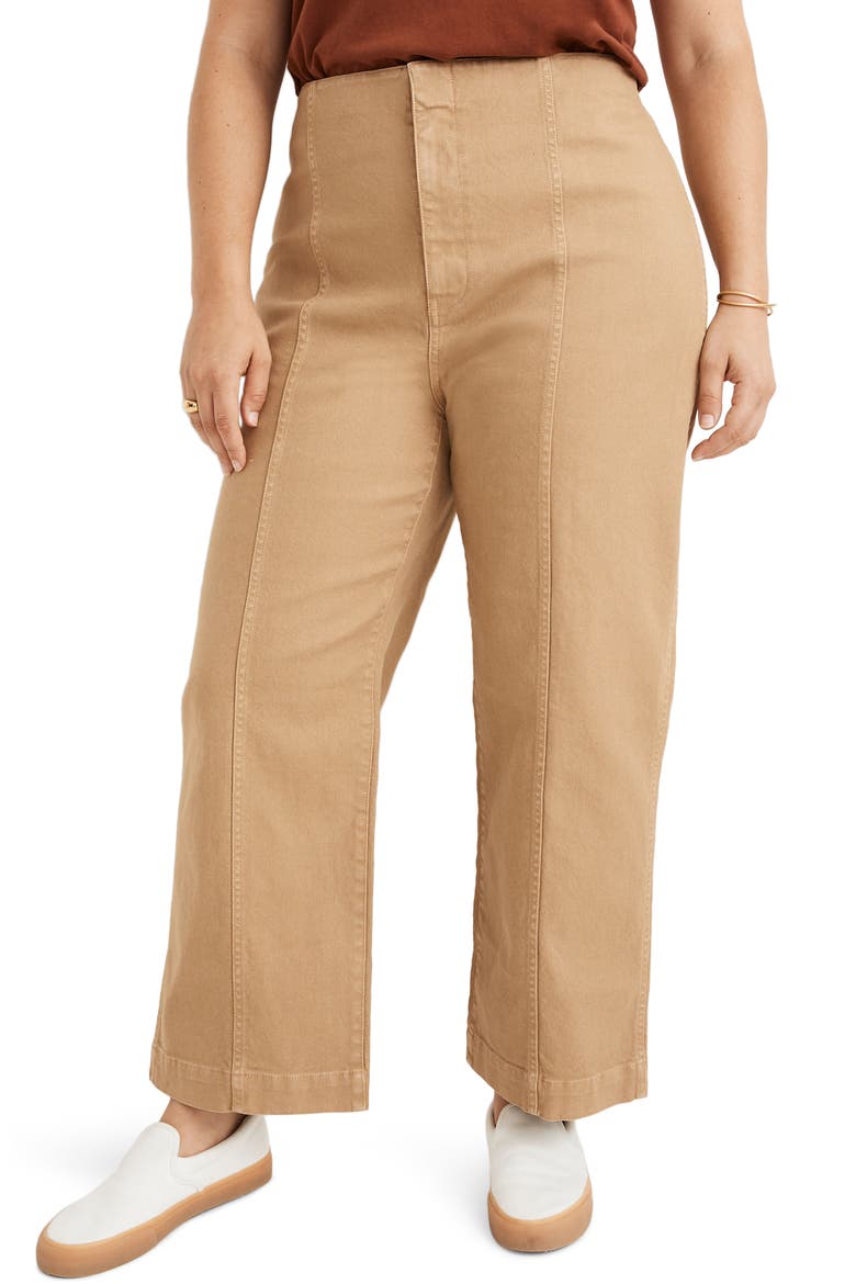 Slim Emmett Wide Leg Pants, Main, color, SEED KHAKI