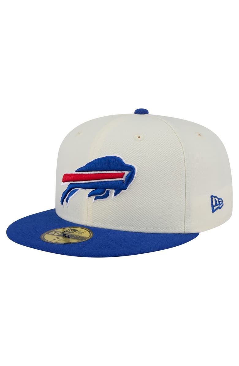 New Era Men's New Era  White/Royal Buffalo Bills Main 59FIFTY Fitted Hat, Alternate, color, 