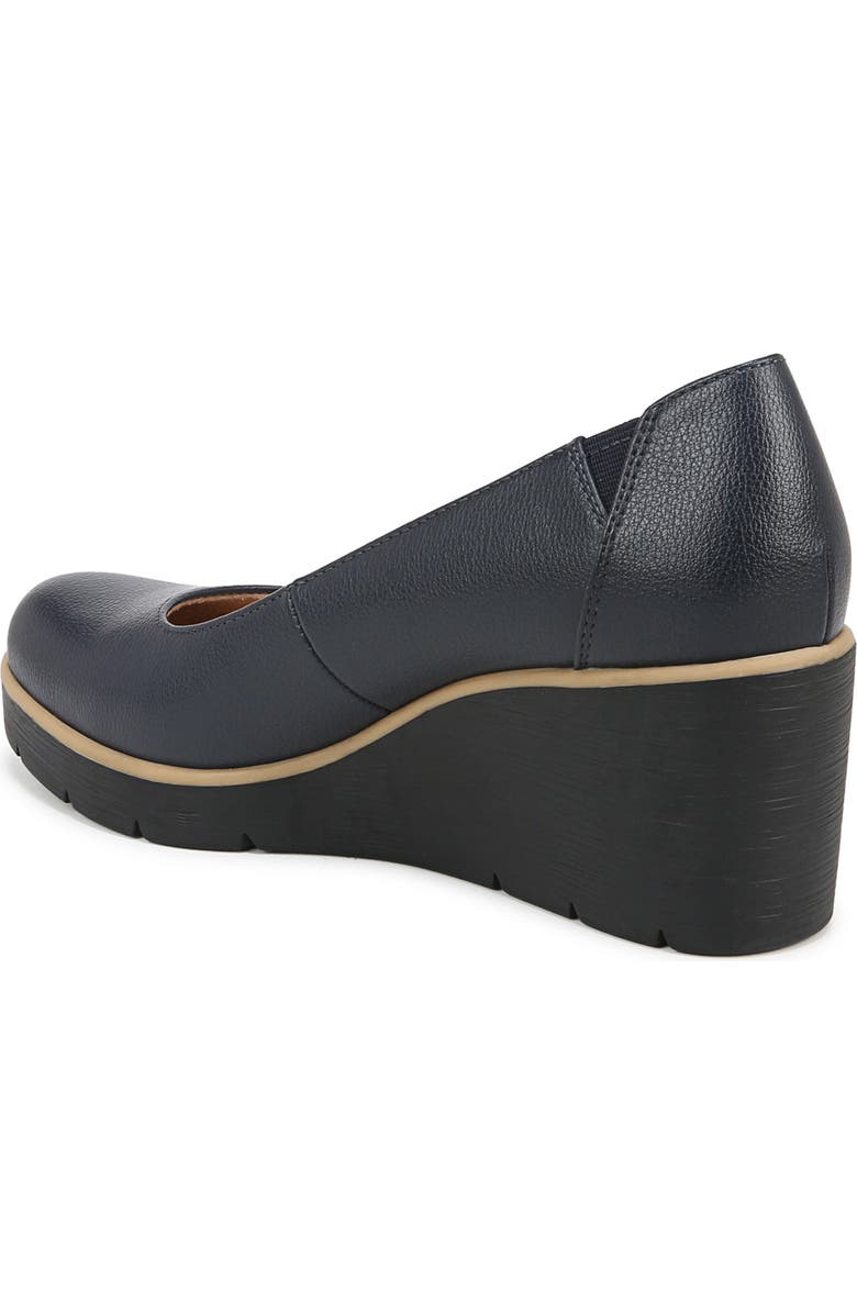 SOUL NATURALIZER About Time Wedge Pump, Alternate, color, Navy Faux Leather