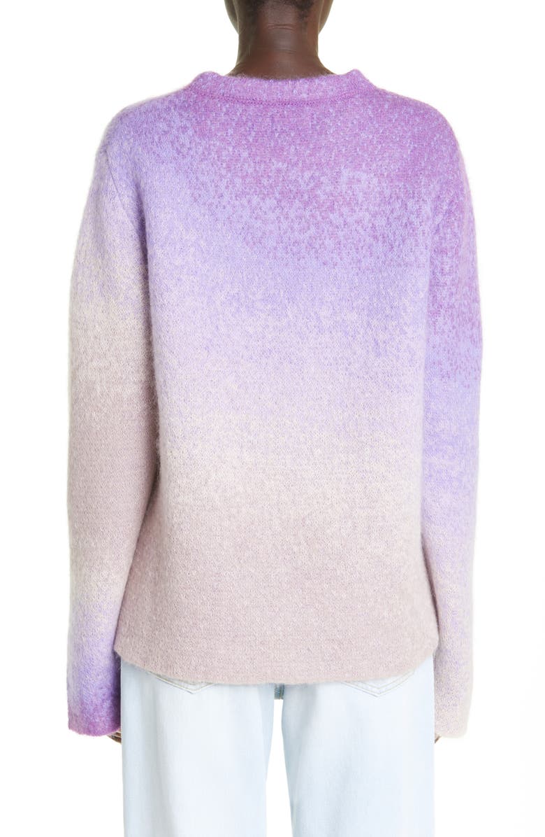 ERL Gender Inclusive Gradient Crewneck Mohair & Wool Blend Sweater, Alternate, color, 