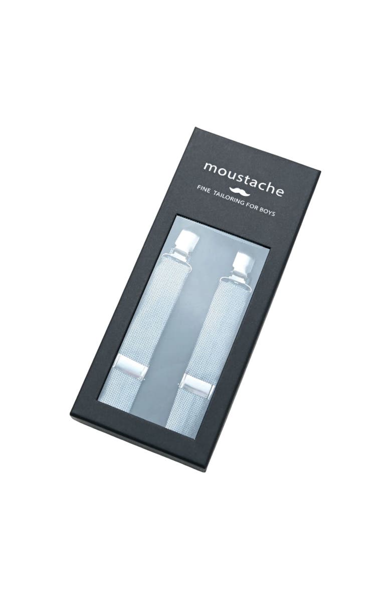 MOUSTACHE Crosshatch Suspender Set, Alternate, color, Silver