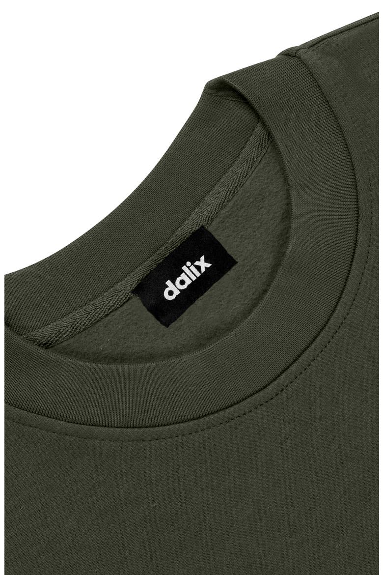 Ghost Relaxed Midweight Fleece Crewneck Sweatshirt, Alternate, color, Cypress