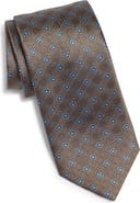 Canali Floral Medallion Silk Tie