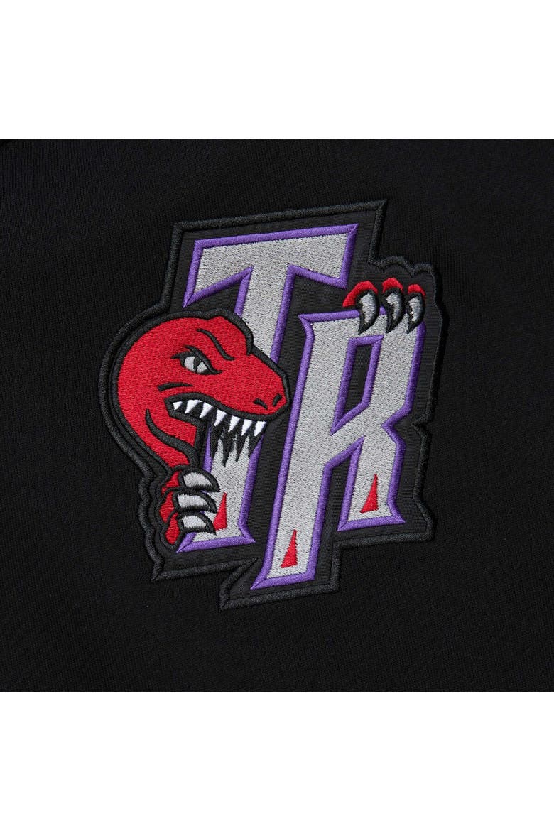 Men's Mitchell & Ness Black Toronto Raptors  Team OG 2.0 Vintage Logo Fleece Pullover Hoodie, Alternate, color, Black