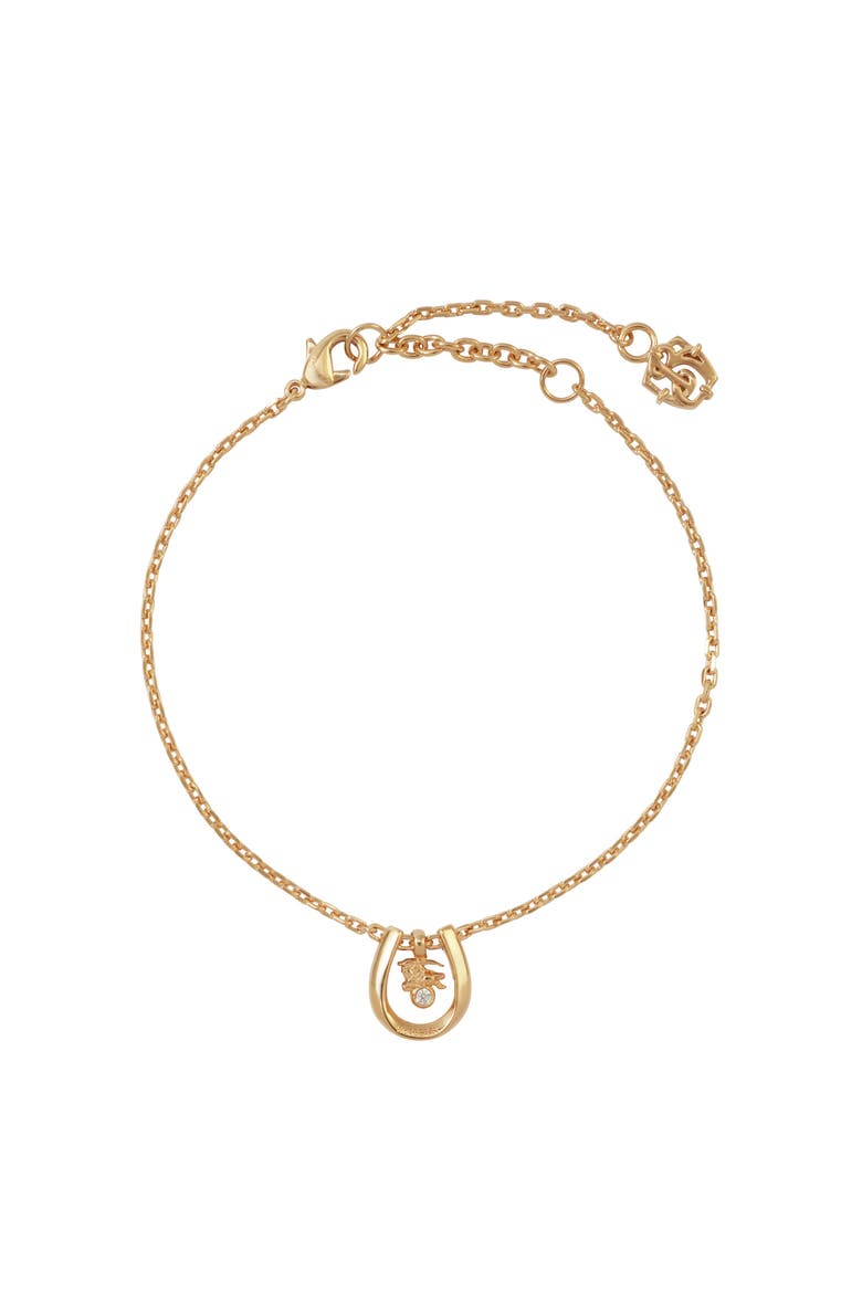 Horseshoe Bracelet, Main, color, Gold/clear