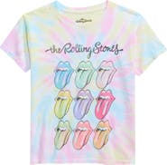 Philcos Kids' Rolling Stones Rainbow Tie Dye Graphic T-Shirt