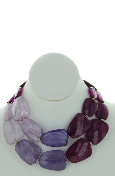Riva Statement Earrings & Bib Necklace Set