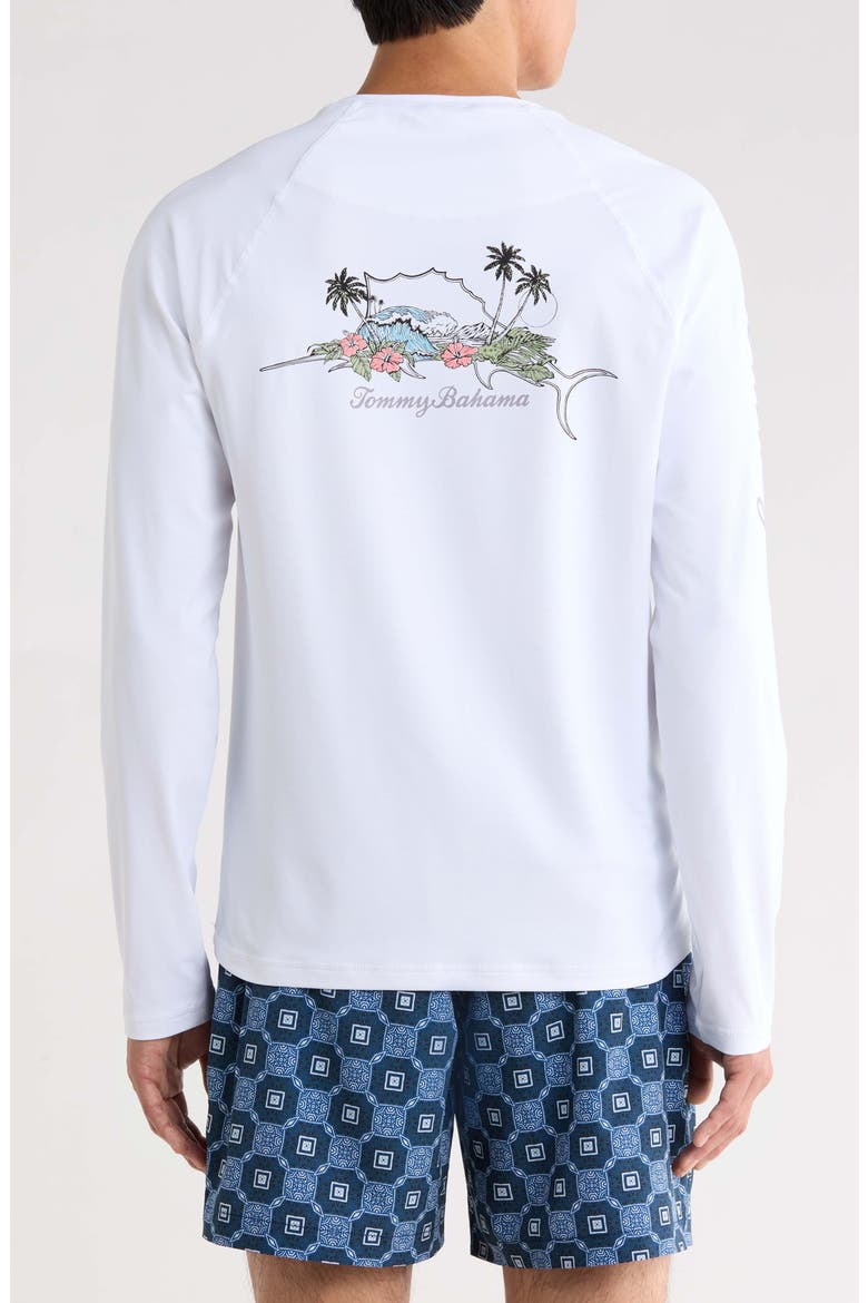 Chill Time Bay IslandZone® Long Sleeve Rashguard, Alternate, color, BRIGHT WHITE